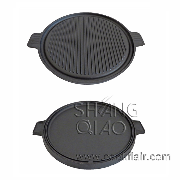 Round Cast Iron Reversible Griddle