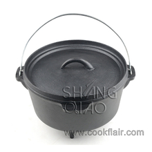 Pre-seasoned Cast Iron Camping Dutch Oven with Legs