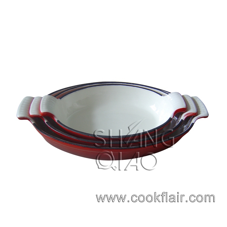 Cast Iron Roasting Pan Set Of 3